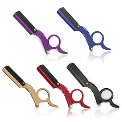 Men Straight Barber Razor Edge Steel Folding Shaving Knife Hair Removal Tools Shaving Razor Eyebrow Shaping Tools