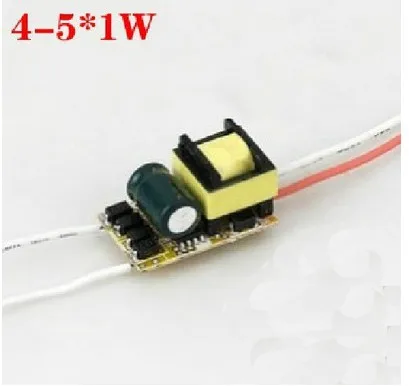 

Free shipping! 10pcs Lowest price! 4-5x1w 4-5w led power supply,85-265V inside driver for E27 GU10 B22 led lamp