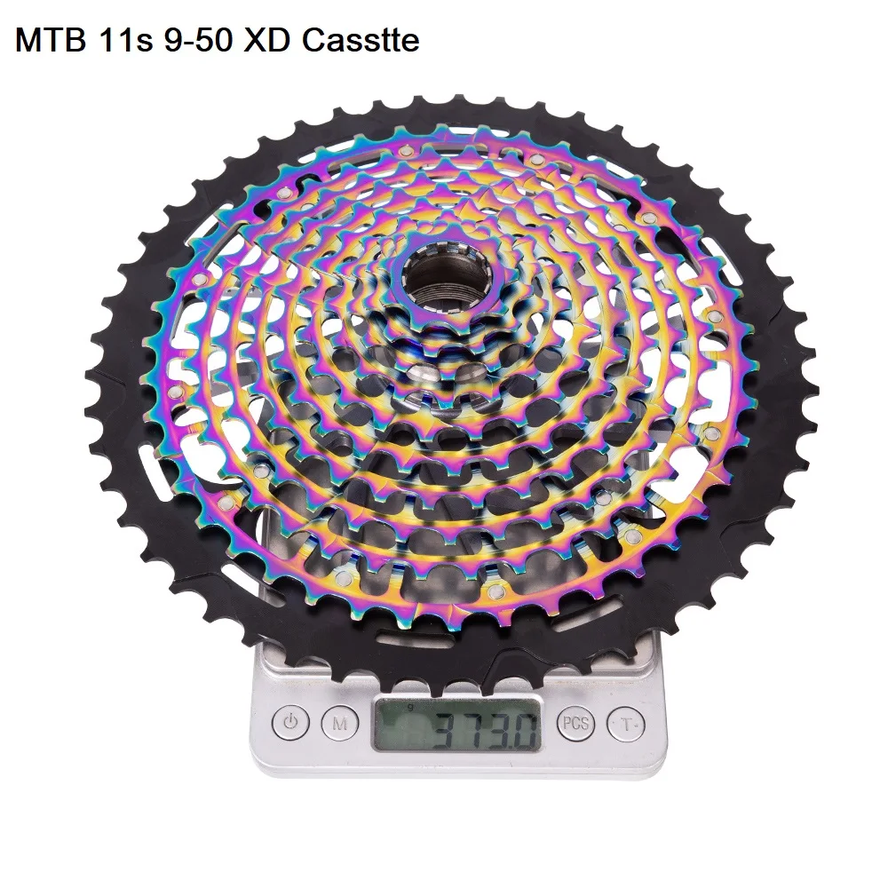 Ultimate MTB 11 Speed Cassette 9-50T ULT 11s XD Cassette Rainbow Full steel Durable Ultralight 11S Cassette 9-50T k7 Freewheel