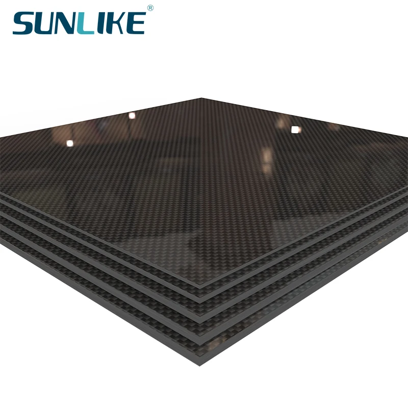 

2.5-8.0MM 400mm X500mm 100% Pure 3K Carbon Fiber Plate Panel Sheets Board Fiberic High Composite Hardness Material for RC Model