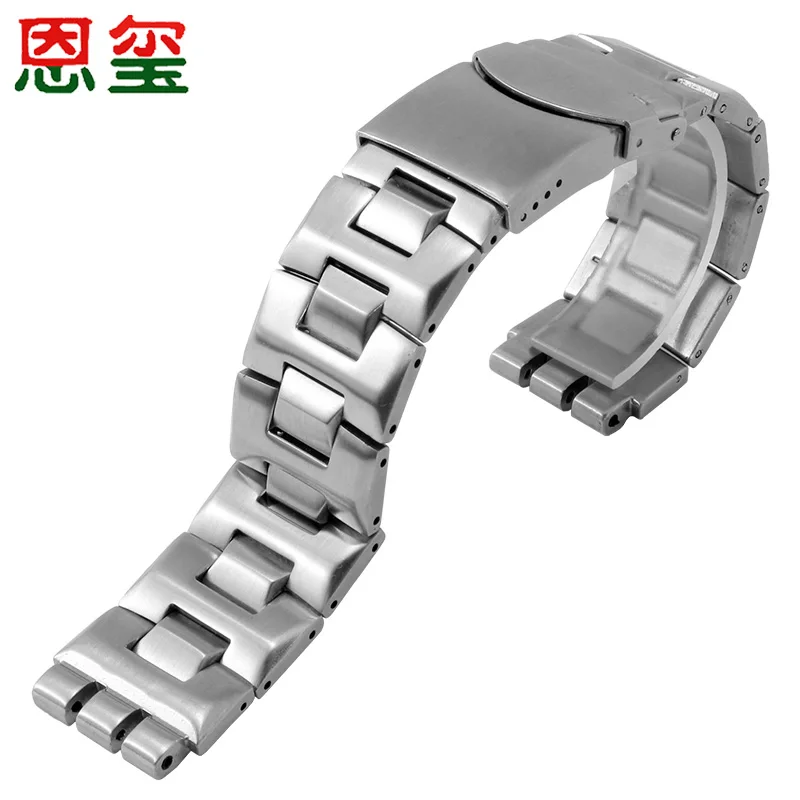 Stainless Steel Strap Replacement For Swatch YGS749G YAS109 Trident Men's Watch Chain 17mm 19mm Black Silver