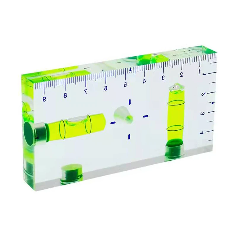 High Magnetic Ruler Precision Spirit Level Two Direction Magnetic Level Transparent Magnetic Level Bubble Horizontal Leveler