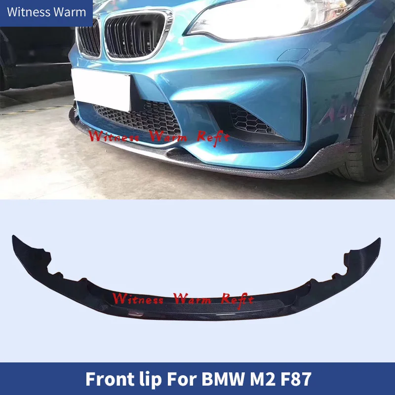 Carbon Fiber/frp Front Bumper Lip Chin Spoiler for Bmw F87 M2/m2c Car Body Kit Only 2016-2020