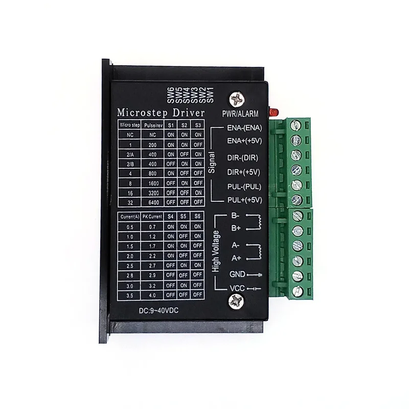 TB6600 krokowy sterownik krokowy Nema 17/23 42/57/86 32 segmenty ulepszony 4.0A 42VDC
