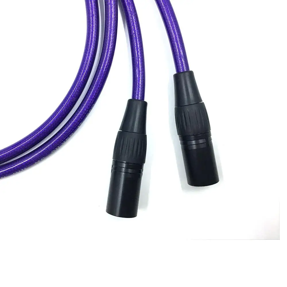 Pair HIFI VDH  2RCA Male to Dual XLR Female Audio Cable Shielded For Amplifier Mixer