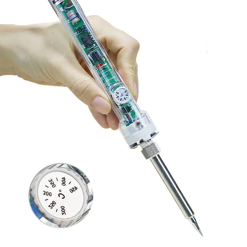 Prise EU/US 60/100W température réglable, fer à souder électrique poignée, outil de crayon thermique vente en gros