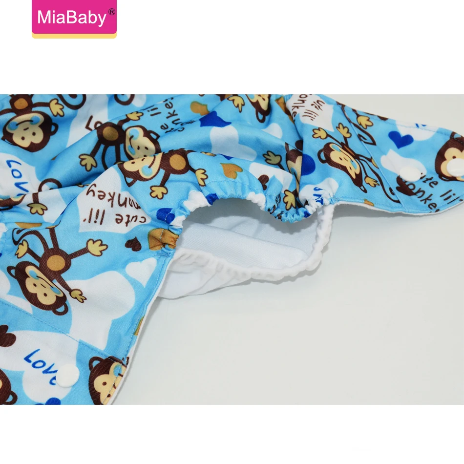 Miababy Waschbar Tuch Windel Einstellbare Windel Mehrweg Tuch Windeln Verfügbar 0-2years 3-15kg baby