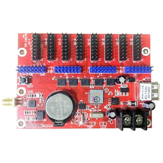 

TF-WIFI-C (TF-C6UW) LED Controller,P10 LED display wireless control card,P10 Full-color module Can display seven color
