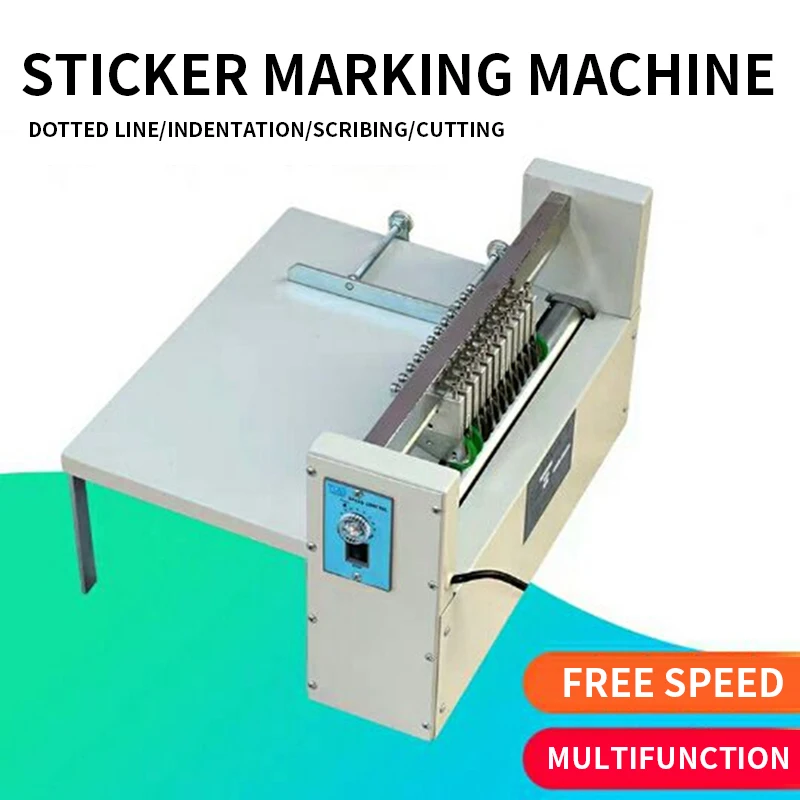 

Self-adhesive marking machine 400 rolling cutting machine speed regulating machine creasing machine dotted line machine cutting