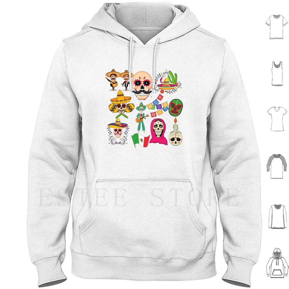 Sudadera con capucha de México de manga larga México Mexicano California Latino América Hispanic Latina Vermont City Country Nature Español