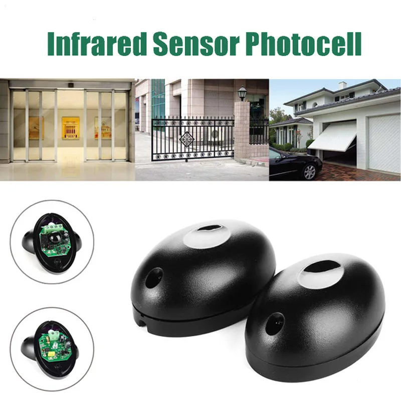 IP55 15m alarm SAFETY Photo Cell Infrared Sensor Photo Eye Photocells for gate and door replacing