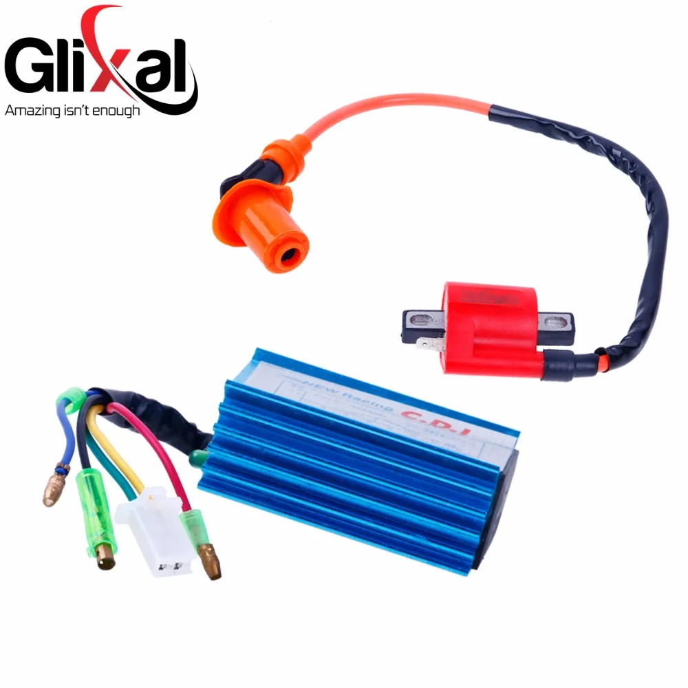 Glixal Jog 50cc Jog90 MINARELLI 1PE40QMB Engine Scooter Moped High Performance AC Racing CDI Box Ignition Coil