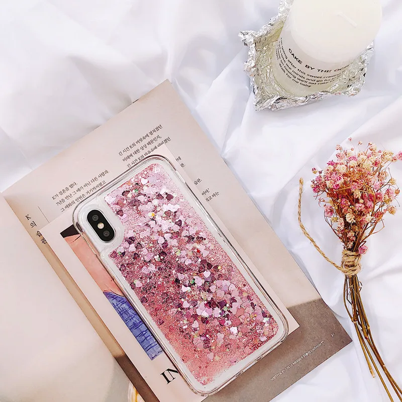 Fashion Glitter Liquid Silicone Case For Xiaomi Redmi Note 10 Pro 4G 5G Pro Dynamic Quicksand Soft TPU Back Cover