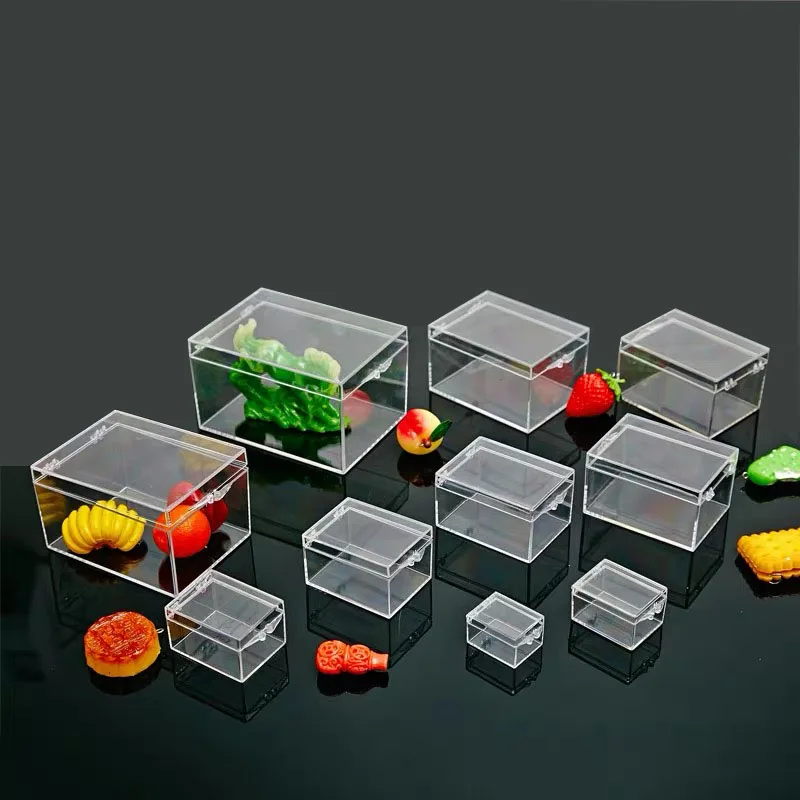 Many Sizes Plastic Box Transparent Small Box Rectangular Insect Shell Specimen Collection Display Box Desktop Storage Box