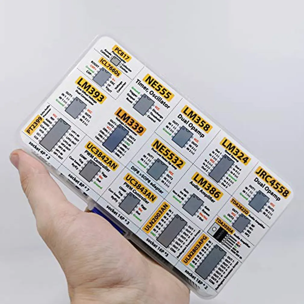 150 pz Opamp oscillatore Timer optoaccoppiatore IC Pwm IC Chip assortimento amplificatore operativo PC817 NE555 LM358 LM324 JRC4558