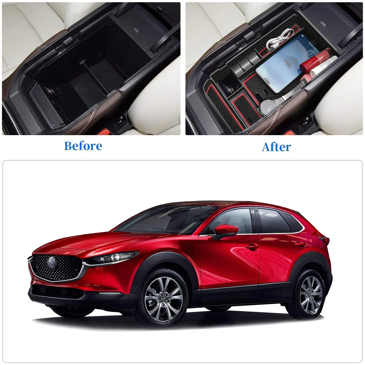 

Car Central Control Armrest Storage Box For Mazda CX-30 CX30 2020 2021 Stowing Tidying Auto Interior Decoration Accessories