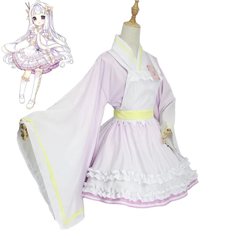 Game Cuisine Dimension Steamed Rice Cosplay Costumes Lolita Dress Halloween Carnival Party Women Cosplay Full Set