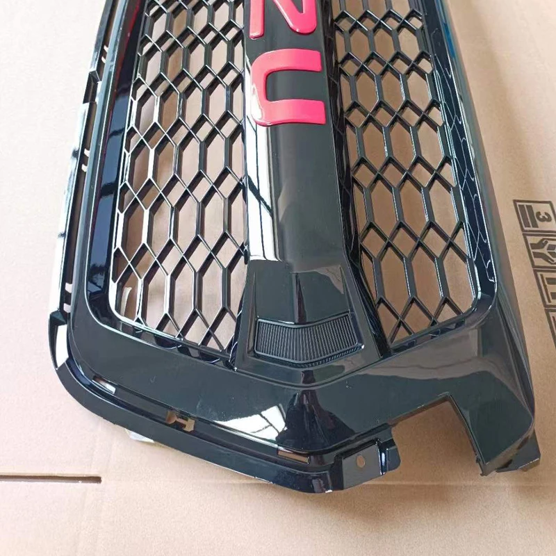 Modified Racing Grille For Isuzu D-max Dmax 2020 2021 2022 2023 Pickup Car Front Grills Mesh Bumper Mask Auto Cover Grille Parts