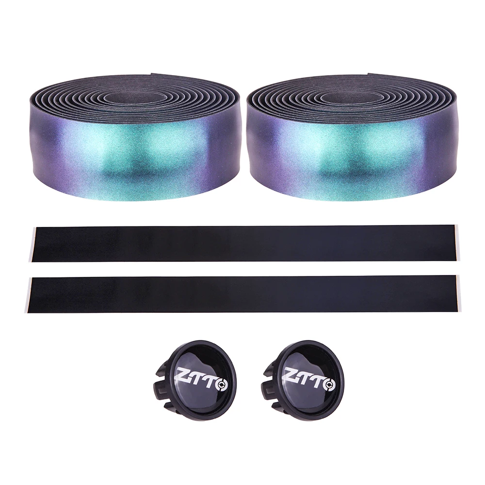 

Cycling Road Bike Handlebar Tape Cork EVA PU Reflective Bar Tape Damping Anti-Vibration shine dazzle color Tape Cork Wrap