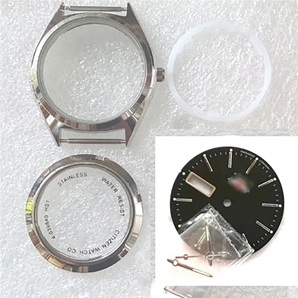 For 8200 Watch Movement 36mm Steel Watch Case Cover Kit Watch Repair Parts