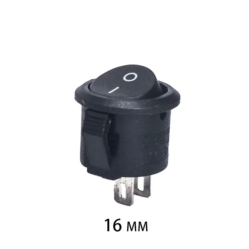 50pcs 100 pcs/lot KCD1-105 2 Pin 16mm SPST 250V 3A Small electrical switch Snap-in ON OFF Rocker switch Position