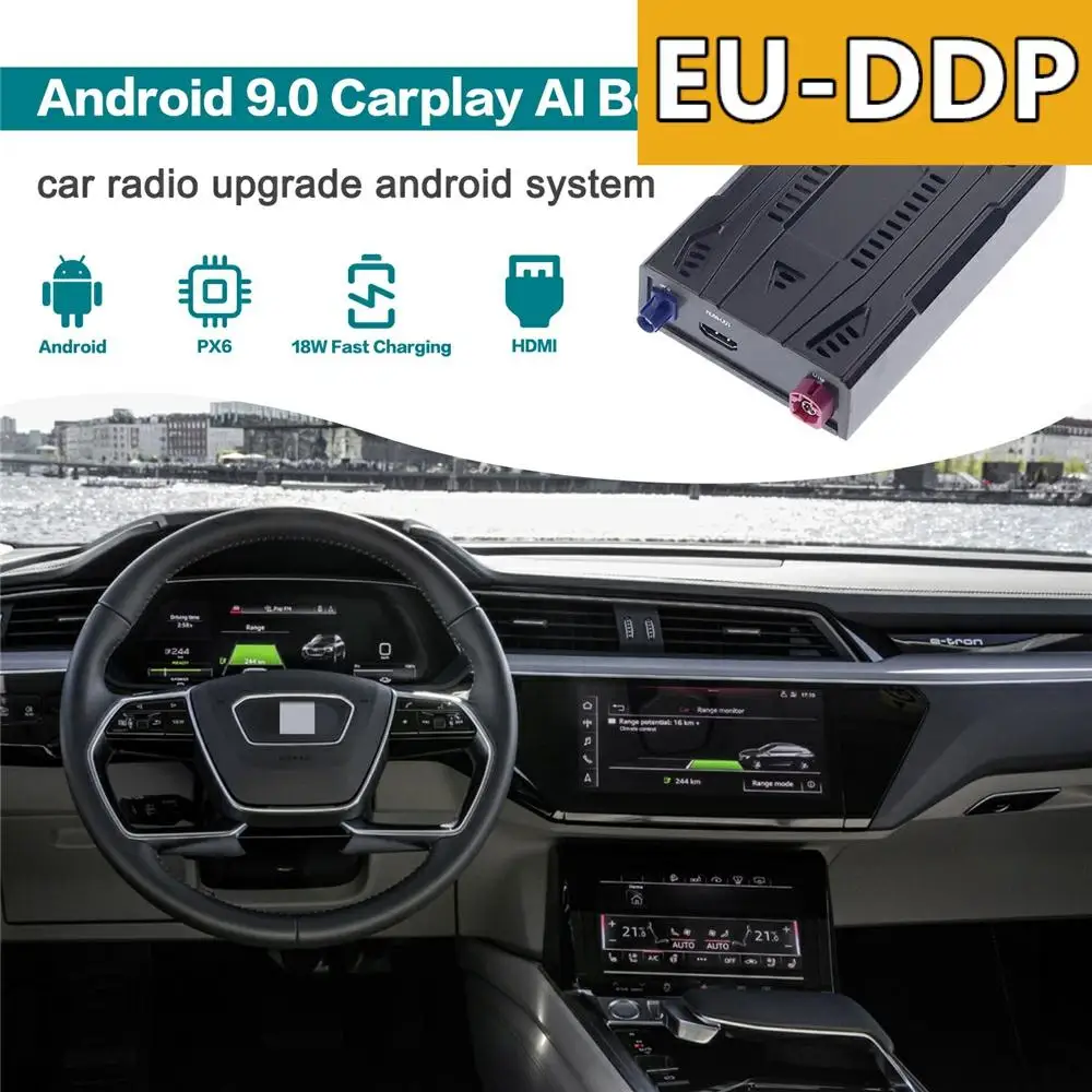 128GB Carplay Ai Box Car Radio Upgrade Android Auto For Audi e-tron 2019 2020 Stereo Smart Multimedia Player WIfi