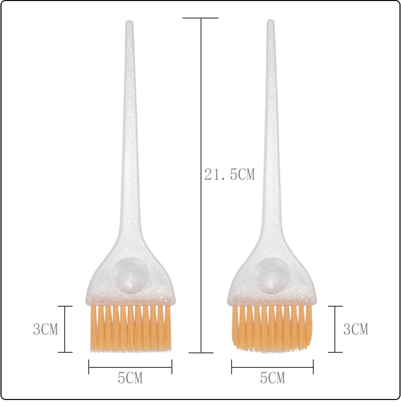 SHKALLI Haarfärbepinsel-Set, glitzernder Haarfärbepinsel, Haarfärbepinsel für Friseursalons, Balayage-Werkzeuge, Highlighting-Pinsel – Detail 3