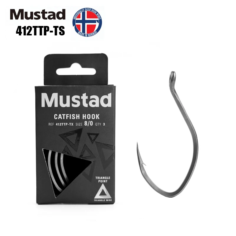 Mustad Norway NEW Origin Fishing Hook Super Power Ultrapoint Triangle Point Hook,5/0-10/0#,412TTP-TS