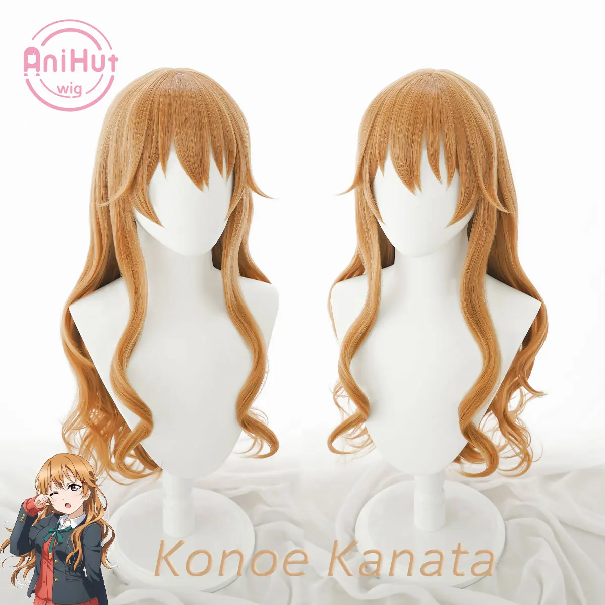 【Anihut】Konoe Kanata Cosplay Wig Nijigasaki High School Idol Club PERFECT DREAM PROJECT Cosplay Hair Konoe Kanata LoveLive PDP