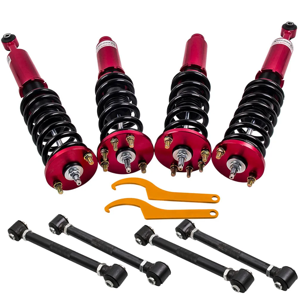 

24 Ways Adj. Coilover Kits For Honda Accord 03-07 + 4 Rear Lower Camber Arms