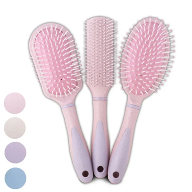 

3pcs/set Hair Brush Hair Scalp Massage Comb Women Wet Detangle Curly Hair Brush Salon Hairdressing Styling Curly Hair Comb