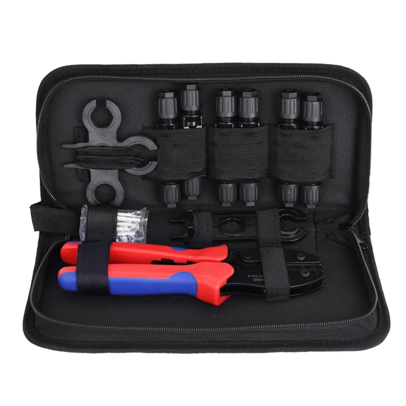 Solar Crimping Tool for Cable Connector Crimping Pliers Solar Connector Tool Kit 2.5-6.0mm²/AWG26-10 Solar PV Wire Tool Kit