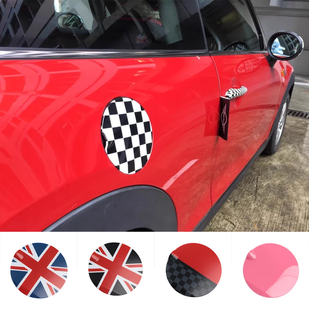 Car Fuel Oil Tank Cap Cover For Mini Cooper One JCW F55 F56 F57 1.5T Oil Tank Protective Sticker Cover Car-Styling Accessories