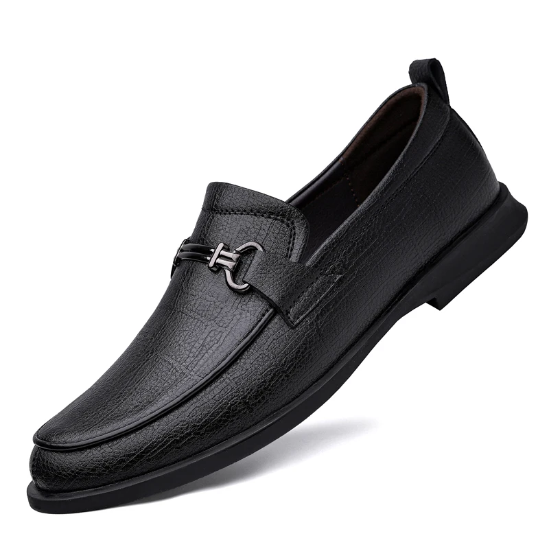 

Business Leather Men's Dress Shoes Luxury Fashion Elegant Formal Wedding Shoes Loafers Men Slip On Office Oxford Shoes For Men