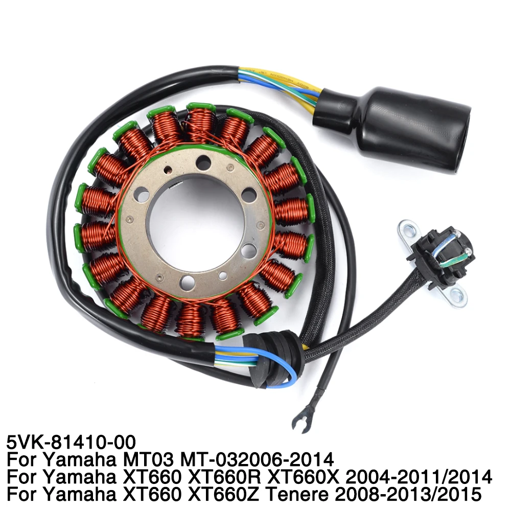 

Motorcycle Coil Ignition Stator Magneto For Yamaha MT 03 MT-03 MT03 XT660 XT660R XT660X XT660Z Tenere XT 660 Z/X/R 5VK-81410-00