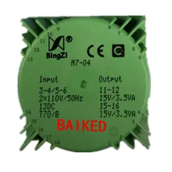 T70/B BingZi M7-04 Transformer220V Double Output15V 3.5VA 7VA Green Rubik's Cube Welding Type Power Transformers