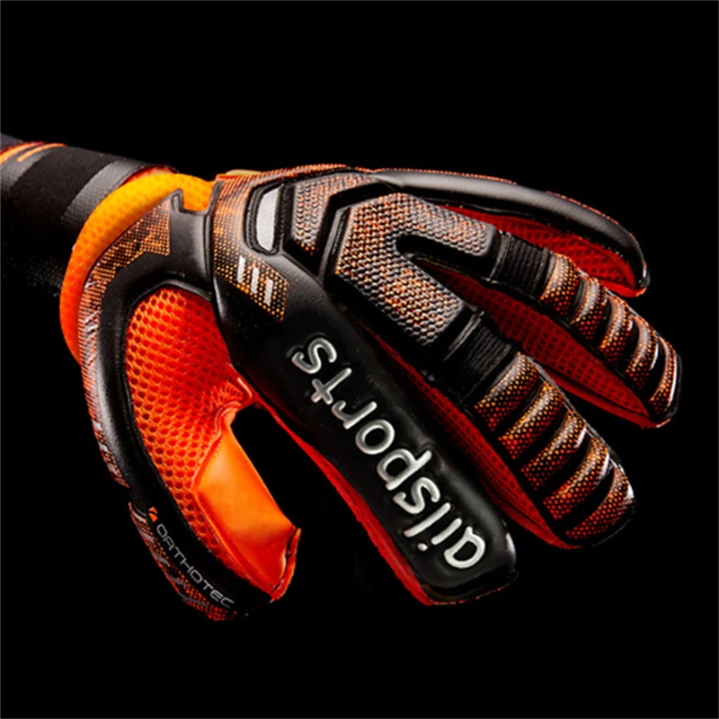 Men Professional Soccer Goalkeeper Gloves Finger Protection Goal Thickened Latex Football Gloves for futbol futebol Goalkeeper