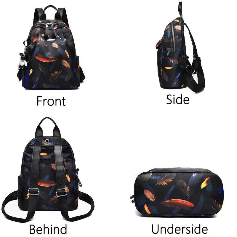 Fashion School Bags For Teenager Girls 2024 Backpack Women Oxford Cloth Shoulder Bags Large Capacity Travel Backpack Sac A Dos