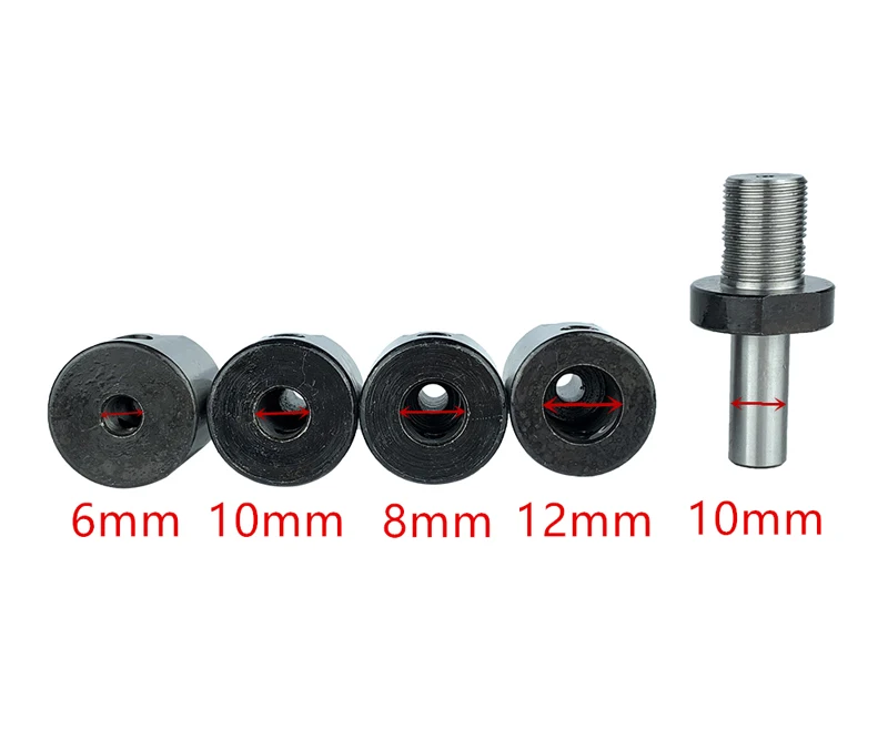 Wood Lathe Chuck Motor Spindle Connecting Rod Adapter Sleeve 6mm 8mm 10mm 12mm M14*1 for 3 Jaws 50mm 63mm Chuck