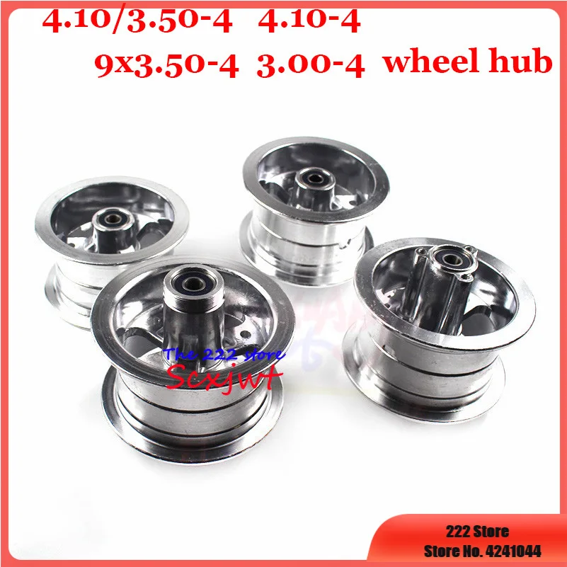 New 4 Inch 3.00-4 Wheel Rim 4.10/3.50-4 9x3.50-4 Aluminum Alloy Hub for MIni Motorcycle Electric Scooter Gas  ATV 4.10-4