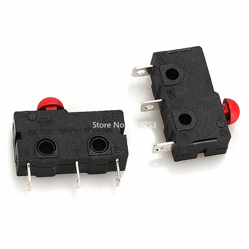 5Pcs Mini Micro Limit Switch NO NC 3P Terminals SPDT 5A 125V 250V Roller Arc lever Snap Action Push Micro switches