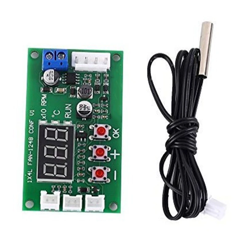 DC 12V 24V 48V 5A 2 3 4 Wire PWM Motor Fan Speed Controller Governor Temperature Control Support EC EBM Fan CNIM Hot