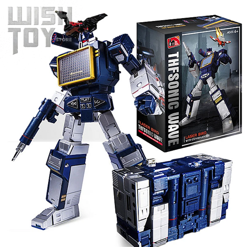 Transformation MasterPiece THF-01J THF01J Soundwave With One Tape Walkman KO MP13 Alloy G1 Action Anime Figure Robot Toys