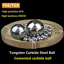 Steel Tungsten Steel Ball, Carbide Alloy Balls, YG8 1 1.5 2 2.381 2.5 3 3.175 4 4.763 5 6 6.35 7 8 8.731 9 9.525 10 mm WC