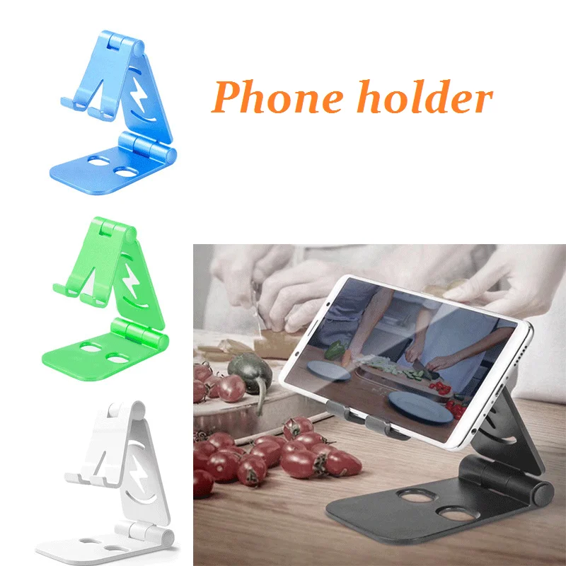 Foldable Phone Holder Seat Desktop Brackert For IPAD Tablet Charging Base Double Adjustable Shelf Tablets Stand Universal Holder