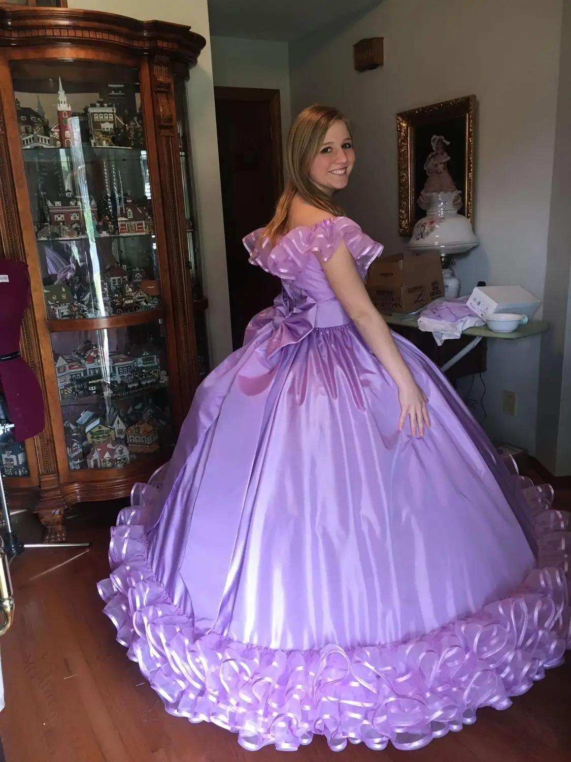 YiMinpwp-dulce vestido de baile de quinceañera, hombros descubiertos, plisado, fruncido, lazo grande, vestidos de fiesta de graduación formales para niñas, dulce 15