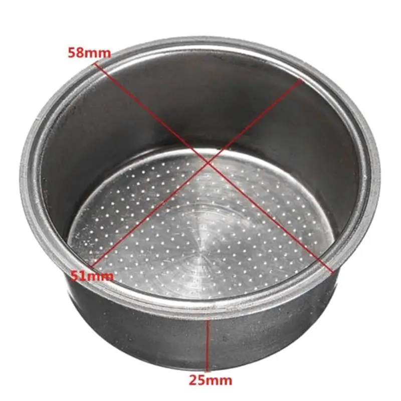 Coffee Filter Cup 51mm Pressurized Filter Basket For Breville for Delonghi Filter Krups Coffee Products Kitchen Accessories