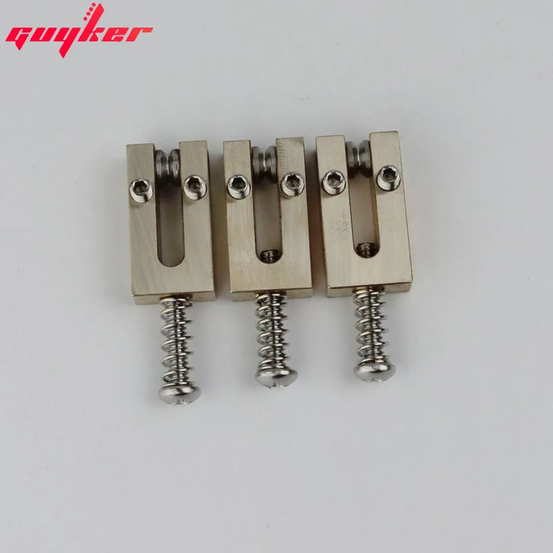 6 pcs Brass Bridge Saddles 10.5MM/10.8MM Roller Saddle Guitar Tremolo Bridges Set for ST/TL