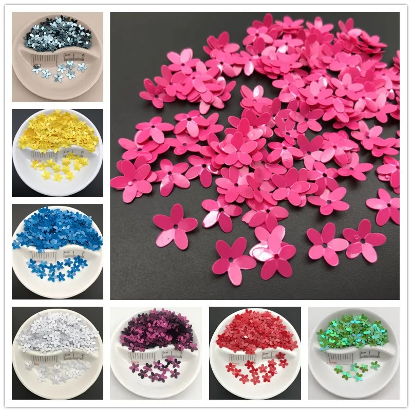 20g/Lot 10mm Cup Flower Loose Sequins Paillettes Sewing,Wedding Craft,Women Kids DIY Garment Accessories Wholesale