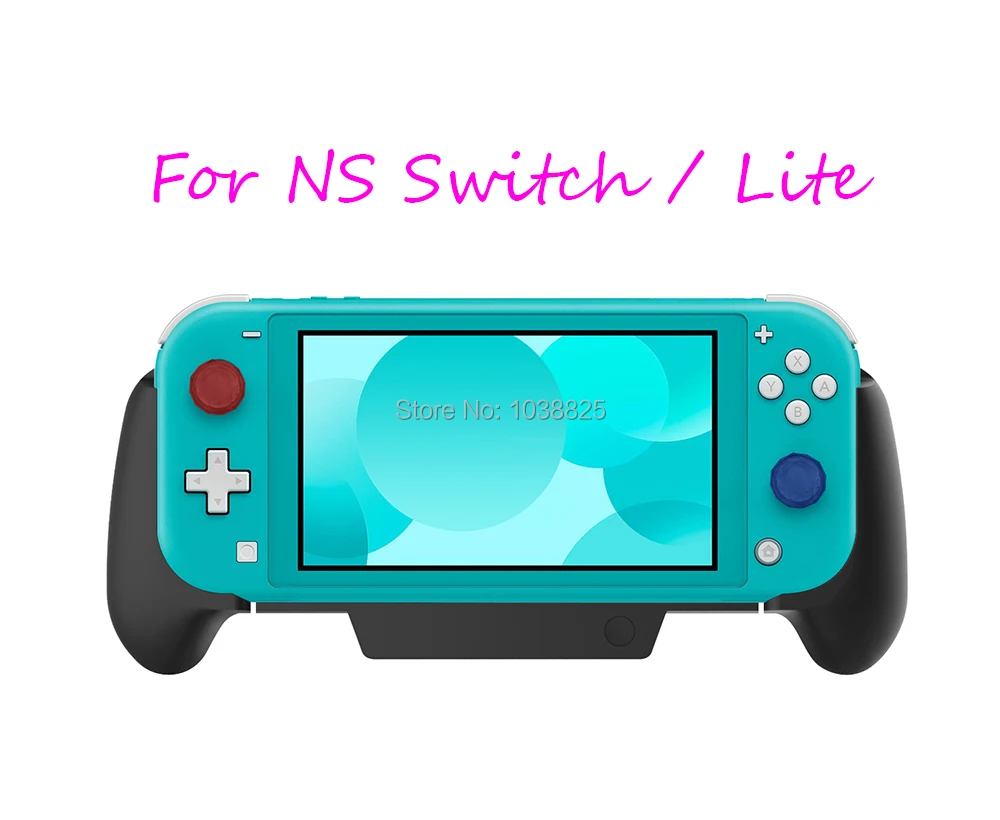 For NS Lite Host Charging and Cooling Grip with Bracket for NS Switch Stretch Handle with Card Slot Diamond Cap